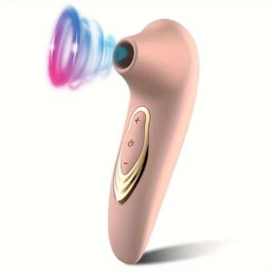 Vibratore per Stimolazione del Clitoride e Capezzoli con Aspirazione, Giocattolo Erogene per Principianti, Stimolatore Vibroacustico con 10 Modalità di Aspirazione per Donne