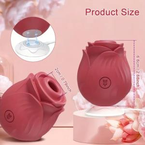 Rosen-Vibrator-Spielzeuge, Saugfunktion, Nippelsauger, Vakuumstimulatoren, Flirtspielzeuge, Nippel- und Analvibrationen, Saugspielzeuge