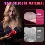 1 Stück Rosen-Vibrator, Automatisch Vibrierend, Rosen-Sex-Stimulation für Frauen, Zungenbiss-Vibration 2-in-1,