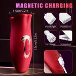 1 Stück Rosen-Vibrator, Automatisch Vibrierend, Rosen-Sex-Stimulation für Frauen, Zungenbiss-Vibration 2-in-1,