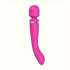 2-in-1 Dildo - Dual-Motor Magic Wand Vibrator, 10 Modi G-Punkt Massager, Wiederaufladbare Lithium-Batterie