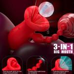 3-in-1 Dildo - Neue Mund 3 Arten, Damen-Sexspielzeug, Multifunktion