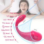Dildo - Dual-Motoren G-Punkt-Clitoris-Vibrator, Tragbarer Vibrations-Pantie-Massager mit 9 Klassischen Vibrationsmodi