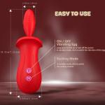 Dildo - Neues 2-in-1 Saug- + Vibrations-Ei-Hopper - Essbare Sexspielzeuge, Nippel-Clitoris-G-Punkt-Stimulator