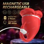 Realistischer Zungenlecker Vibrator – Weibliche Sexspielzeug, Rosen-G-Punkt-Vibrator mit 10 Vibrations- und 10 Leckmodi, Nippelstimulator für Männer, Frauen & Paare