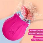 1 Stk. Vibrator mit Zunge, G-Punkt, Nippel, Klitoris, Zungenlecken, Vibrator, oral, Zungenstimulation, Massagegerät,