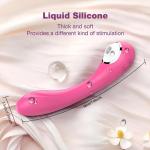 Tragbarer 2-in-1 Clitoris-G-Punkt-Vibrator, Dildo-Masturbator mit 5 Vibrations- und 7 Saugmodi, USB-betrieben für Komfort, aus sicherem Silikon