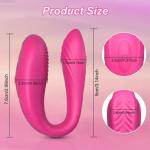 Tragbarer Vibrator für den G-Punkt der Klitoris für Frauen, Panty-Couples-Vibrator mit APP-Fernbedienung, 9 Vibrationsmodi, Dual-Vibrations-G-Punkt-Klitoris-Sex-Stimulator