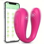 Tragbarer Vibrator für den G-Punkt der Klitoris für Frauen, Panty-Couples-Vibrator mit APP-Fernbedienung, 9 Vibrationsmodi, Dual-Vibrations-G-Punkt-Klitoris-Sex-Stimulator