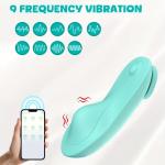 Tragbarer Slip-Vibrator mit starkem Magnetclip, APP-gesteuerter unsichtbarer Klitoris- und Vulva-Stimulator, Damen-Sexspielzeug, 9 Vibrationsmodi, mini & portabel, aus sicherem