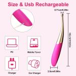 Vibrationsstimulator für Frauen mit Präziser Brustwarzenmassage - Mini-Anal-Bullet-Vibrator, 12 Starker Vibrationen, Leises Wiederaufladbares Erwachsenenspielzeug