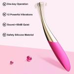 Vibrationsstimulator für Frauen mit Präziser Brustwarzenmassage - Mini-Anal-Bullet-Vibrator, 12 Starker Vibrationen, Leises Wiederaufladbares Erwachsenenspielzeug