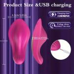 Weiblicher App-Steuerung, 9 Kraftvolle Vibrationen, Ultra-leise Tragbare Erwachsenenspielzeuge, Tragebare Vibratoren, USB-Aufladbar mit Lithium-Ionen-Batterien