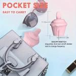 Aufladbarer Klitoris- und Brustwarzenstimulator, tragbarer Masturbator für Frauen mit 10 leckenden Zungenvibrationsmodi, leises Sexspielzeug für Erwachsene