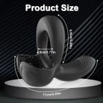 Hähnchenring Penis Vibrator Sexspielzeug, Penis Perineum Stimulation Prostata Massager Anal Vibrator mit 10 Vibrationsmodi, Sexspielzeug für Männer Paare