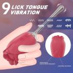 RO LUX - Vibrator mit vibrierende Zunge Wasserdicht IPX7