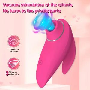 Saugvibrator Weibliche Vibrierende Sexspielzeuge - Aufgerüstete Sexspielzeuge Saugglocken Mundklitoris-Stimulator USB Wiederaufladbarer Leiser Sexsauger