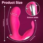 APP-bestuurbare volwassen seksspeeltjes G-spot vibrator vrouwelijke dildo met 9 trillingsstanden draagbaar ondergoed vlinder vibrator roze seksspeelgoed voor dames en stellen