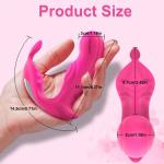 APP-bestuurbare volwassen seksspeeltjes G-spot vibrator vrouwelijke dildo met 9 trillingsstanden draagbaar ondergoed vlinder vibrator roze seksspeelgoed voor dames en stellen